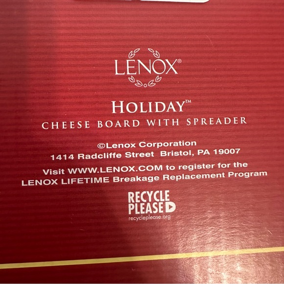 Lenox Cheese Board with Spreaders - Picture 7 of 8